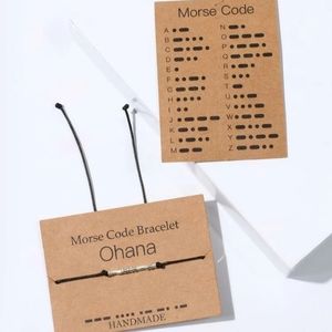 2 Code Morse Bracelets